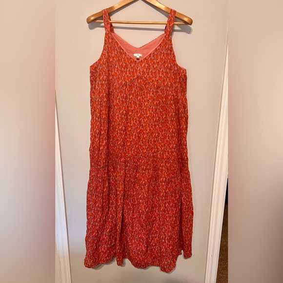 Joie Dresses & Skirts - Joie Tea Rose Coral tiered maxi dress